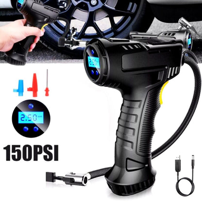 Cordless 12V digital car tyre inflator portable air compressor