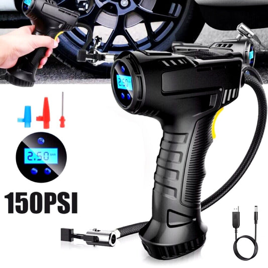 Cordless 12V digital car tyre inflator portable air compressor